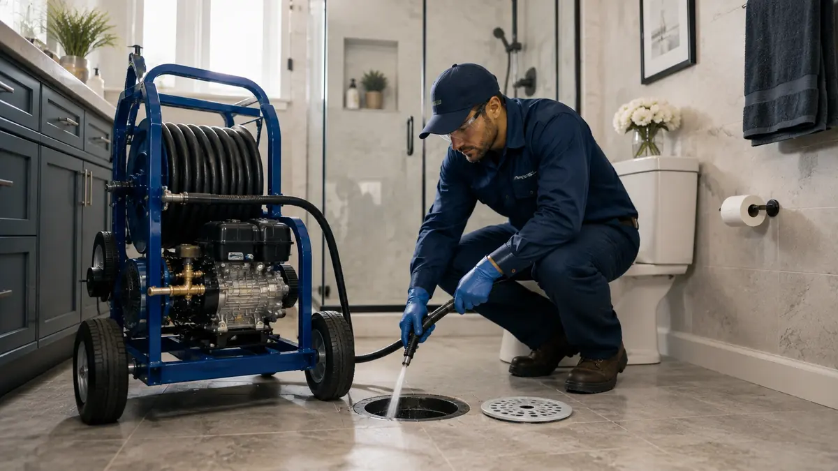 Bathroom Drain Hydro Jetting in Simi Valley