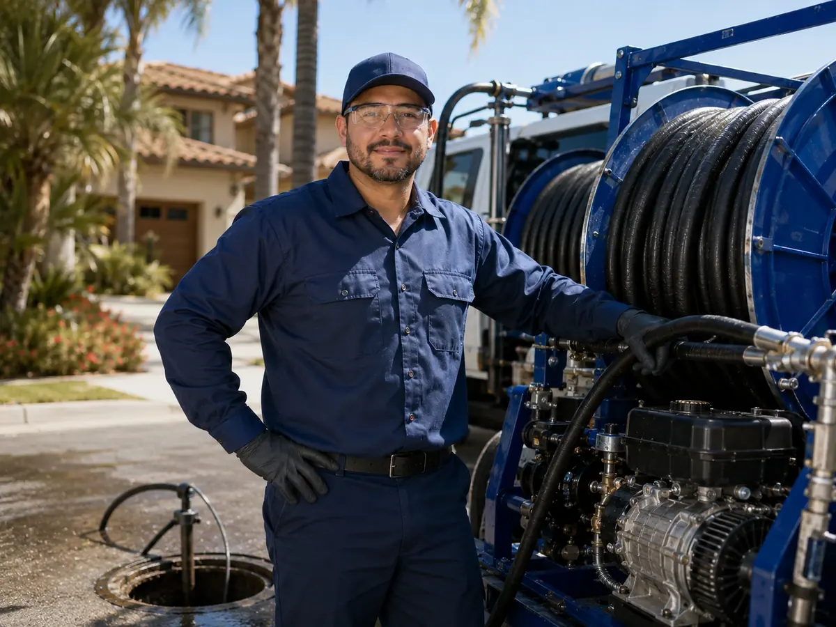 Hydro jet sewer cleaning in Simi Valley