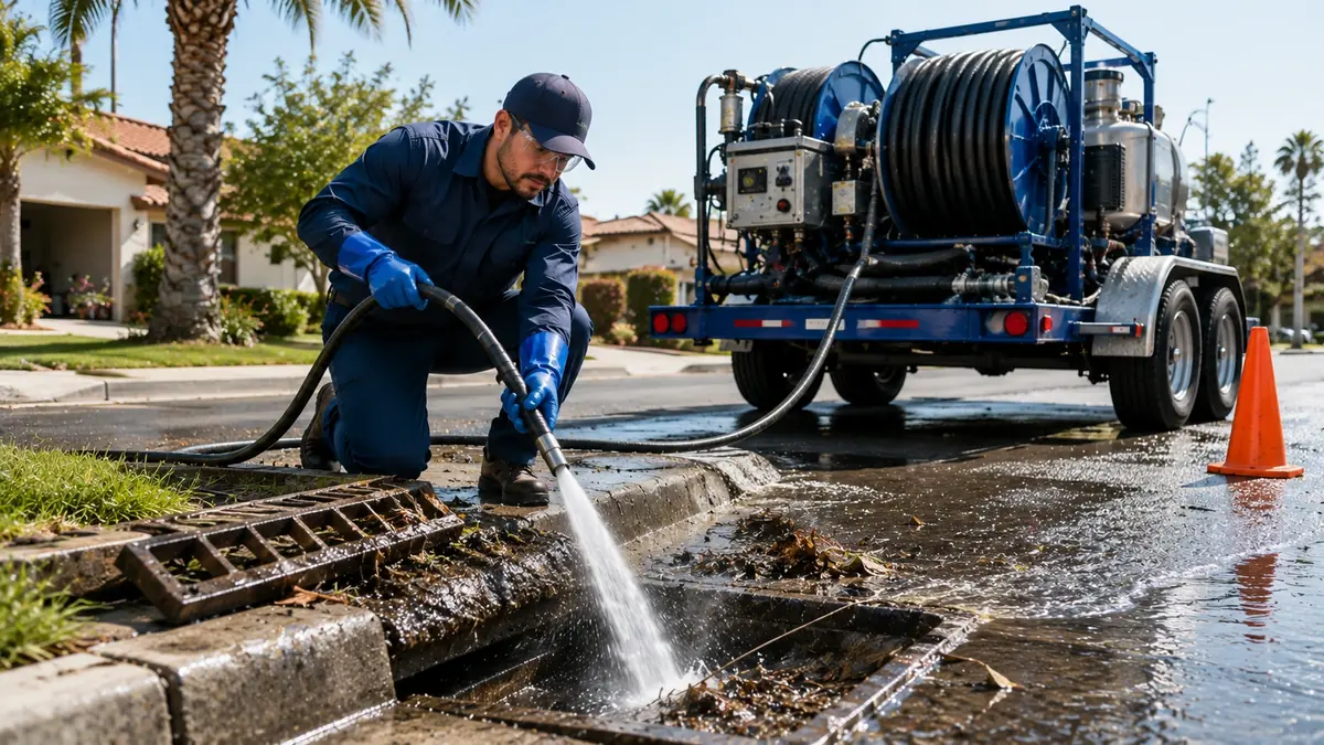 Storm Drain Hydro Jet Cleaning in Simi Valley