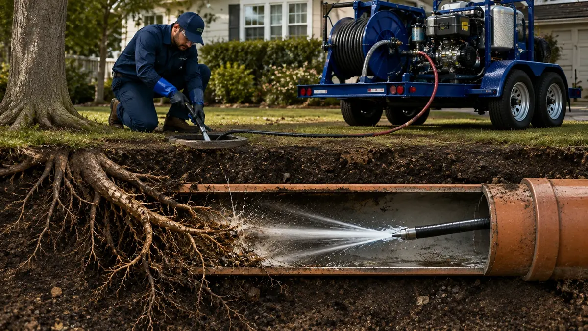 Tree Root Removal with Hydro Jetting in Simi Valley